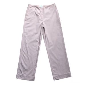 Veronika Maine Blush Pink Wide Leg High Rise Zipper Dressy Trouser Pants AU 12